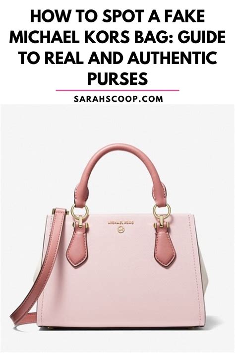 how to know michael kors bag original|Michael Kors purse genuine.